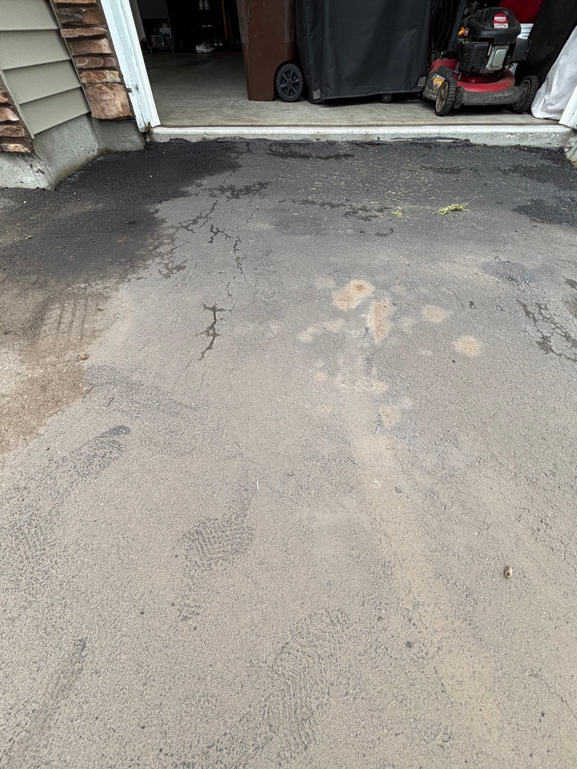 Gallery photos for Cracked Asphalt Out, Fresh Concrete Driveway In: Image #5